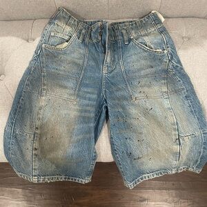 Free People Barrel Shorts